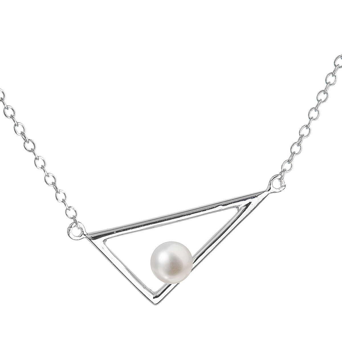 Evolution Group Perlový náhrdelník z pravých říčních perel bílý 22020.1