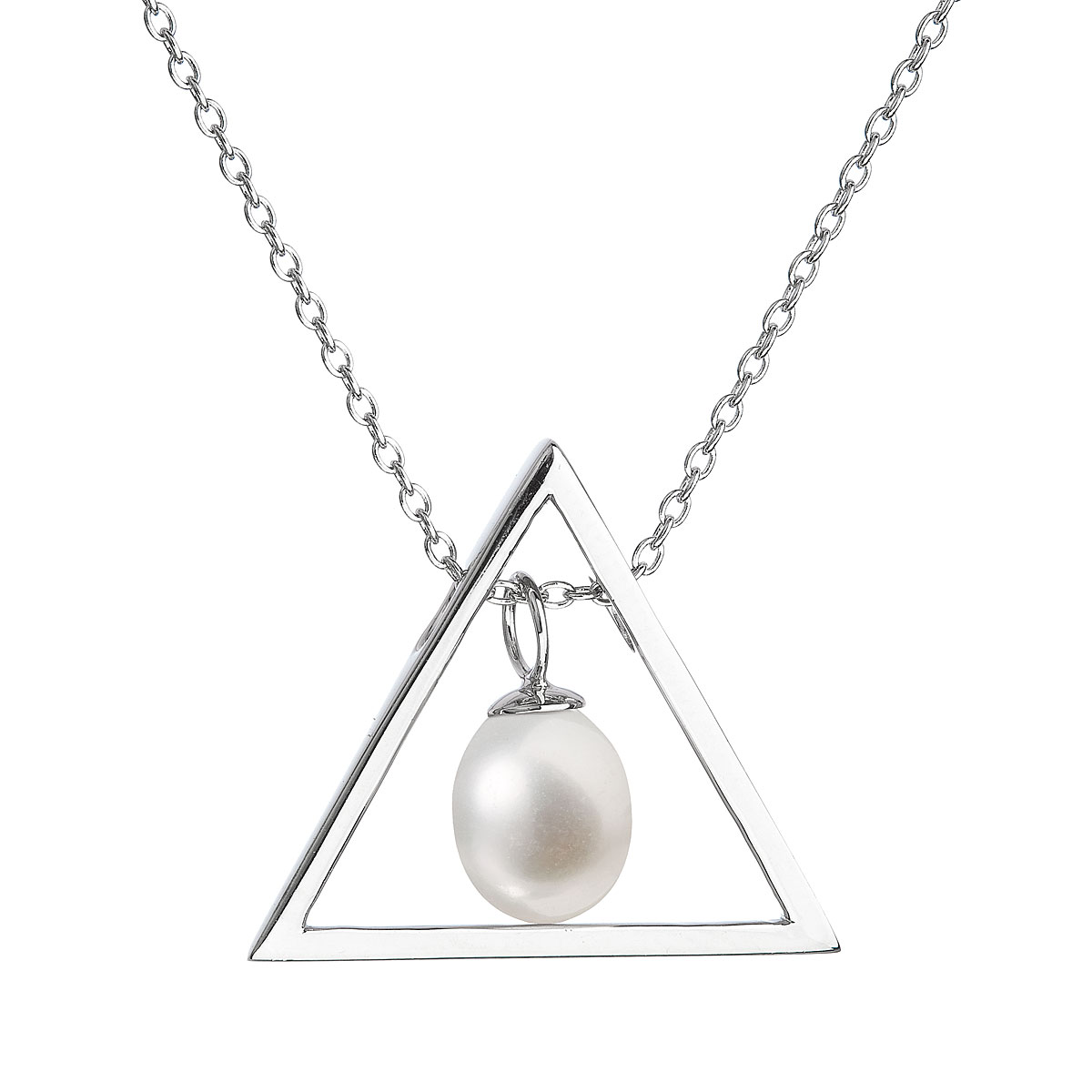 Evolution Group Perlový náhrdelník z pravých říčních perel bílý 22024.1