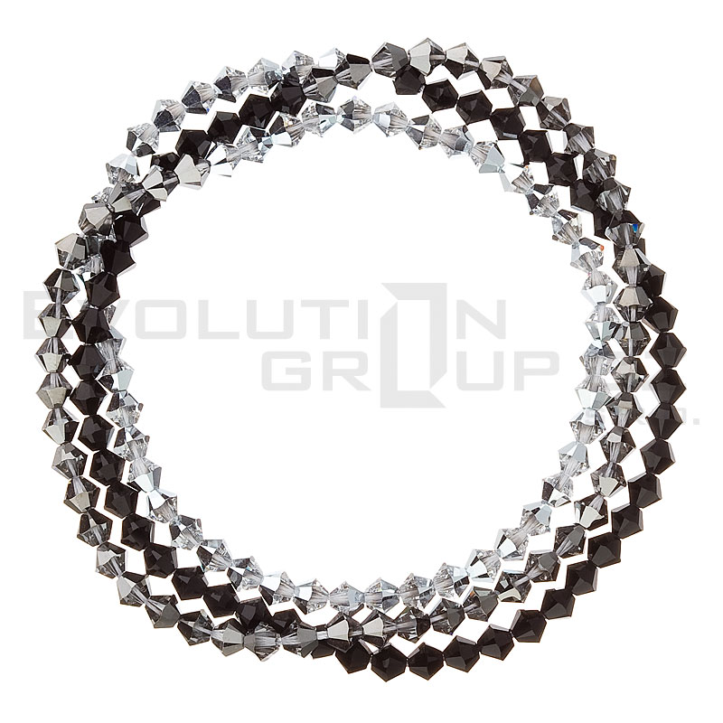 Evolution Group Náramek se Swarovski krystaly stříbrný 33081.5 silver