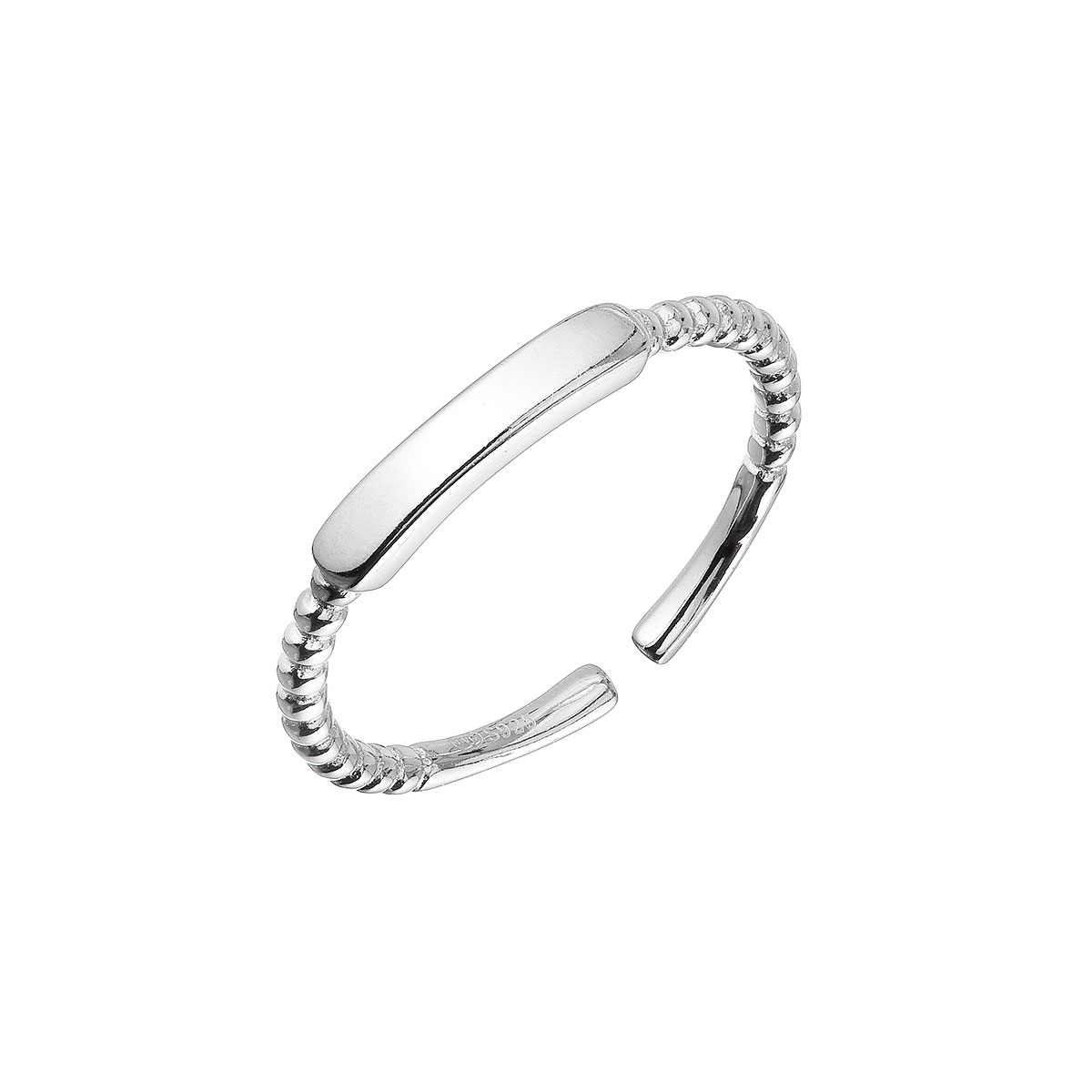 Evolution Group Stříbrný prsten vzorovaný 65005 UNI