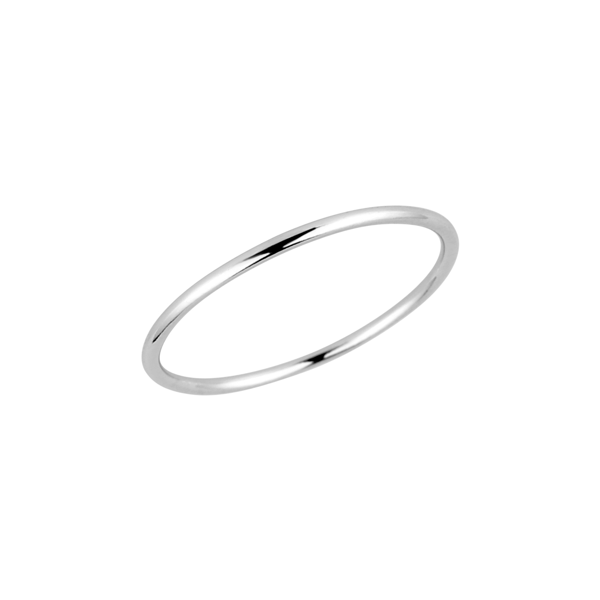 Evolution Group Stříbrný prsten jednoduchý kroužek 65014