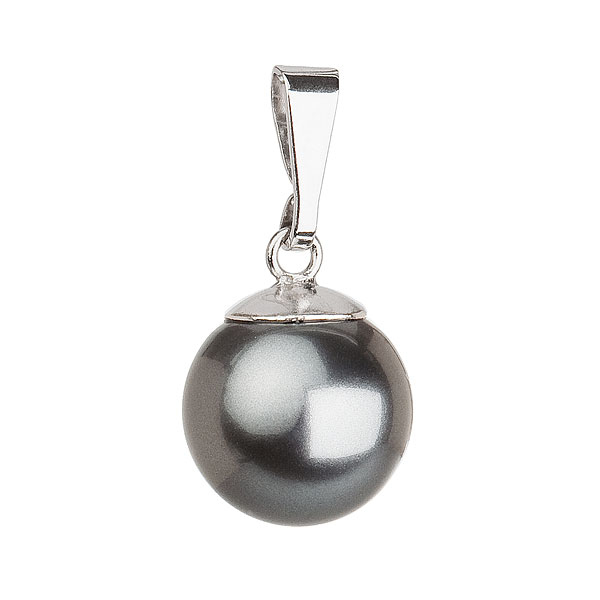 Evolution Group Stříbrný přívěsek s šedou kulatou perlou 734150.3